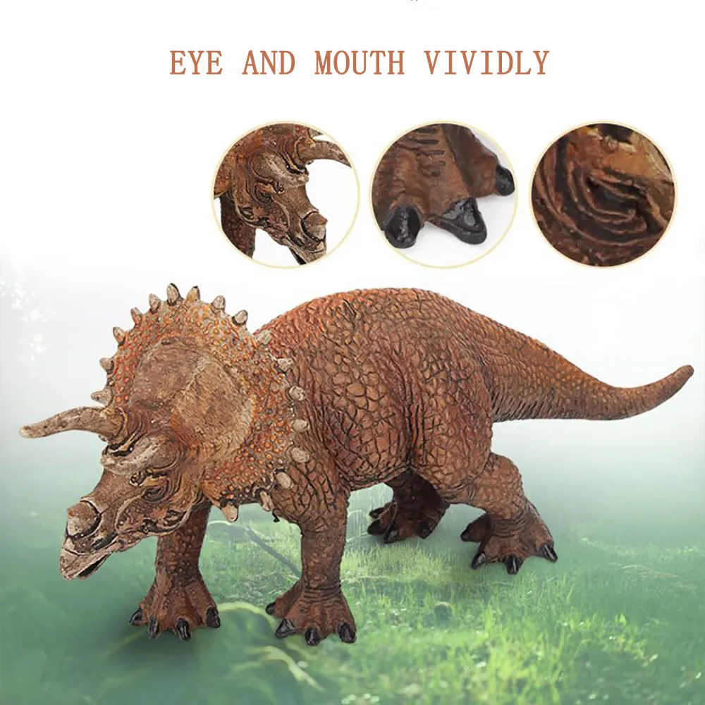 8/'/' Triceratops Dinosaur Toy Figure Educational Toy Christmas Gift For Boy Kids