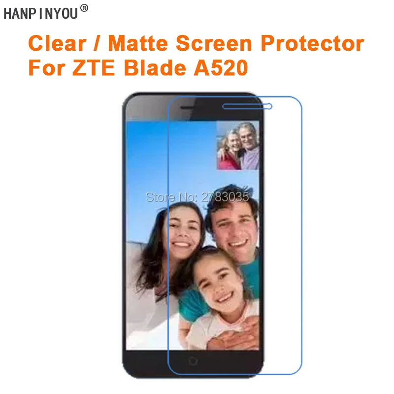 For ZTE Blade A520 A 520 BA520 New Clear Glossy /Anti-Glare Matte Screen Protector Protective Film Guard (Not Tempered Glass)
For ZTE Blade A520 A 520 BA520 New Clear Glossy /Anti-Glare Matte Screen Protector Protective Film Guard (Not Tempered Glass)