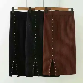 Sexy Side Split Knitted Skirts Womens 2018 Female Girl Plus Size Soft Autumn Winter Thick Warm Pencil Skirt Brown Steetwear
Sexy Side Split Knitted Skirts Womens 2018 Female Girl Plus Size Soft Autumn Winter Thick Warm Pencil Skirt Brown Steetwear