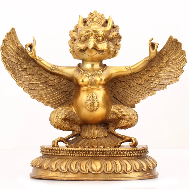 26 CM large # HOME Talisman efficacious Protection # KAI GUANG exorcise evil spirits Garuda Dhwaja Garuda Dharma brass statue
26 CM large # HOME Talisman efficacious Protection # KAI GUANG exorcise evil spirits Garuda Dhwaja Garuda Dharma brass statue
