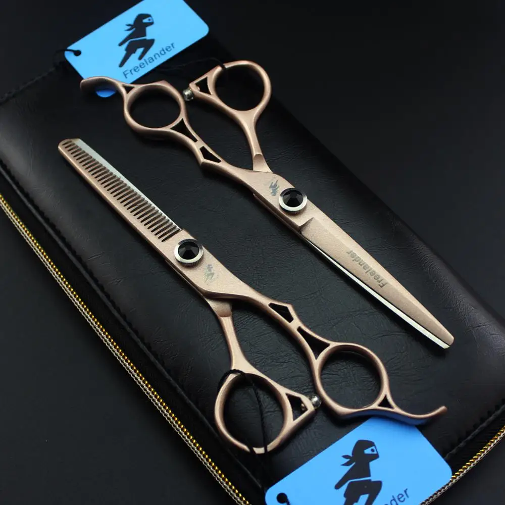 Hair scissors 6" Professional Hairdressing Scissors set Beauty Salon Cutting Barber's Shears gold hollow handle hair scissors
Hair scissors 6" Professional Hairdressing Scissors set Beauty Salon Cutting Barber's Shears gold hollow handle hair scissors