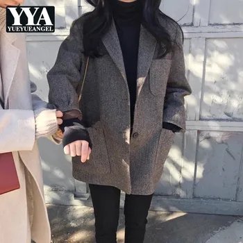New Fashion Autumn Women Woolen Blend Casual Blazer Jacket Thick Padded Suit Coat Pocket Korean Classic Loose Fit Outwear Blazer
New Fashion Autumn Women Woolen Blend Casual Blazer Jacket Thick Padded Suit Coat Pocket Korean Classic Loose Fit Outwear Blazer