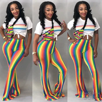 (excluding top) quality assurance rainbow multicolor flared pants casual LZ-369 sexy hot trousers pant
(excluding top) quality assurance rainbow multicolor flared pants casual LZ-369 sexy hot trousers pant