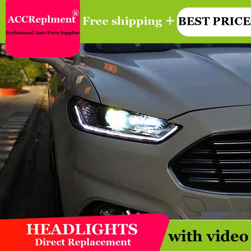 AUTO.PRO Headlights For Ford Mondeo 2013-2016 LED Light bar Q5 bi Xenon lens High beam H7 Head lamps HID kit Projector LED Blubs
AUTO.PRO Headlights For Ford Mondeo 2013-2016 LED Light bar Q5 bi Xenon lens High beam H7 Head lamps HID kit Projector LED Blubs