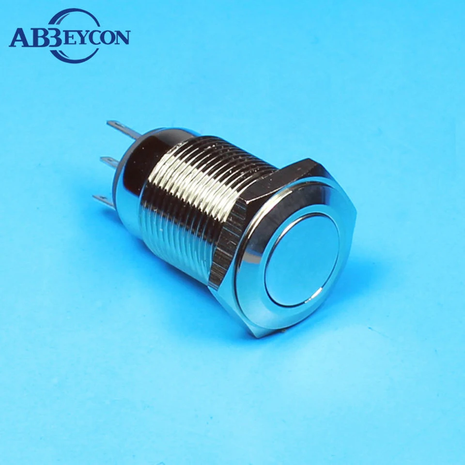 16mm Latching Push Button Metal Shell Waterproof IP65 Switch Flat Round Head Without Lamp On-Off Pin Terminal Anti-Vandal Switch
16mm Latching Push Button Metal Shell Waterproof IP65 Switch Flat Round Head Without Lamp On-Off Pin Terminal Anti-Vandal Switch