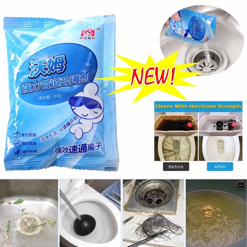 Useful Pipeline Dredge Drain Agent Kitchen Bathroom Sewer Toilet Cleaner Powder Strainer Clogging Strong Cleaning Cleaners TSLM1
Useful Pipeline Dredge Drain Agent Kitchen Bathroom Sewer Toilet Cleaner Powder Strainer Clogging Strong Cleaning Cleaners TSLM1