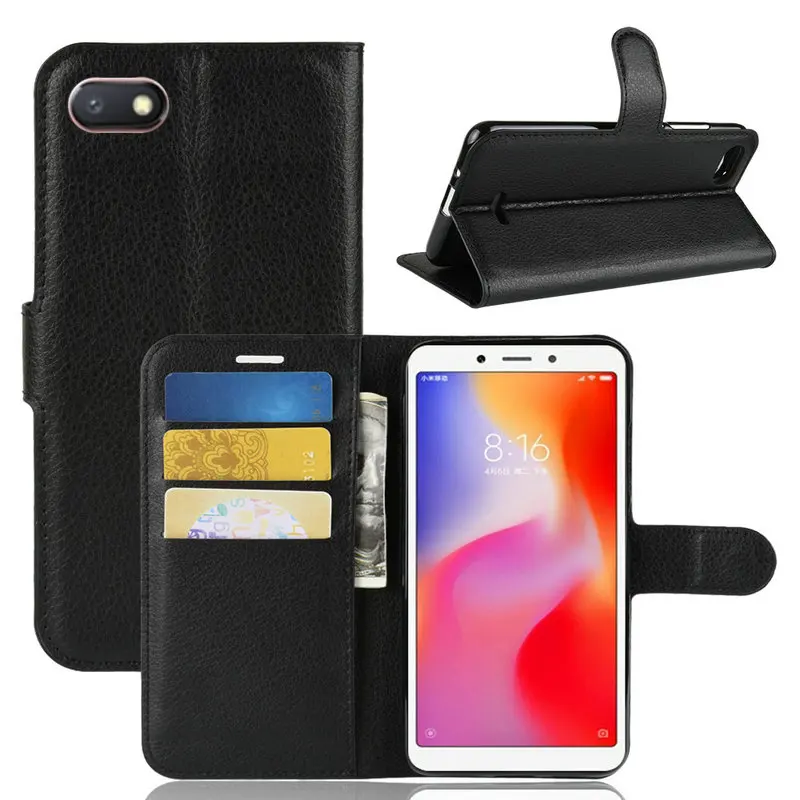 

for Xiaomi Redmi 6A Wallet Phone Case for Xiaomi Redmi 6A 6 A 2GB 16GB 3GB 32GB 5.45" Flip Leather Cover Case Etui Fundas>