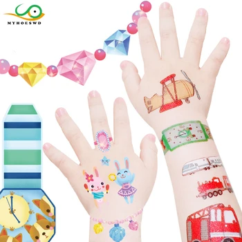 MYHOESWD Art Child Tattoo Sticker Animals Dinosaurs Traffic Jewelry for Girls Pegatina Falsa Flash Kids Tatoo Stickers Temporary
MYHOESWD Art Child Tattoo Sticker Animals Dinosaurs Traffic Jewelry for Girls Pegatina Falsa Flash Kids Tatoo Stickers Temporary