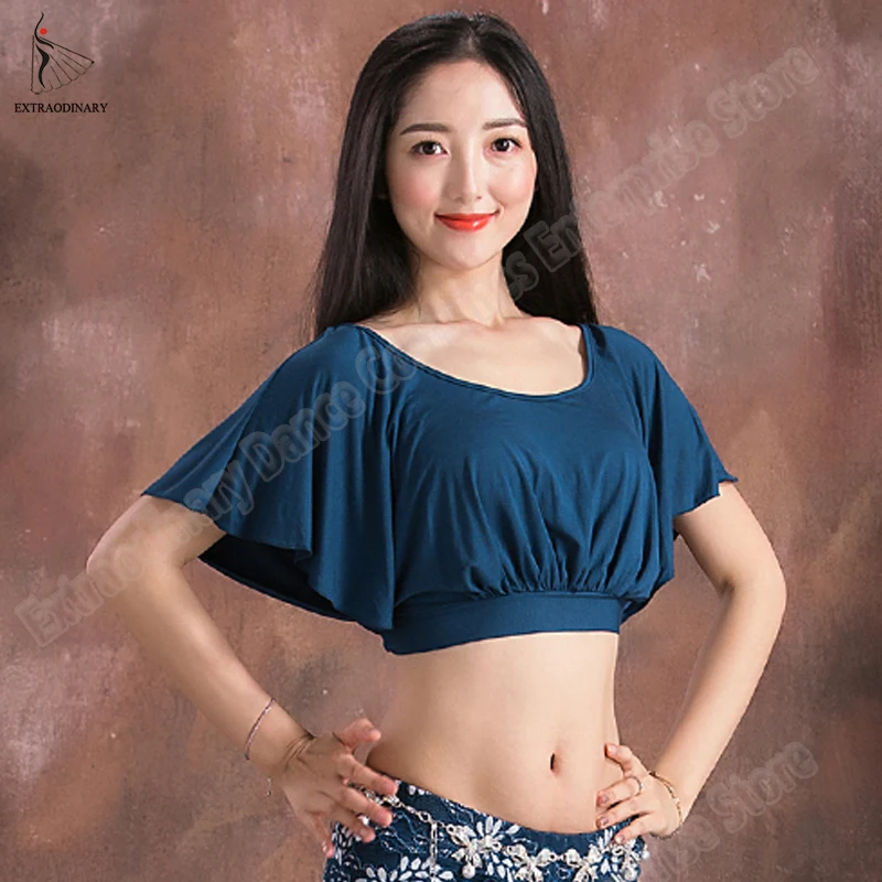 Belly Dance Practice Clothes Top Adjustable Short Sleeve Sexy Practice Tops Girl Dance Clothes Bra Bellydance Costume
Belly Dance Practice Clothes Top Adjustable Short Sleeve Sexy Practice Tops Girl Dance Clothes Bra Bellydance Costume