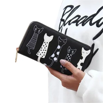 Long Wallet Women Fashion Simple Cat Printed Zipper Clutch Wallet PU Leather Girls Coin Purse ID Card Holder Purse Handbag
Long Wallet Women Fashion Simple Cat Printed Zipper Clutch Wallet PU Leather Girls Coin Purse ID Card Holder Purse Handbag