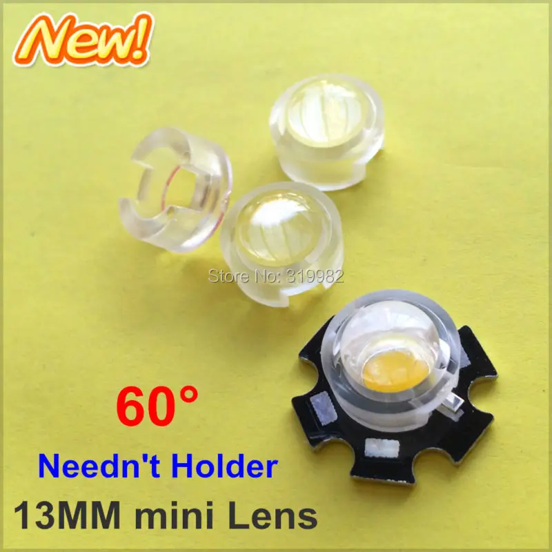 100pcs 13mm IR LED mini Lens 60 Degree Needn't Holder 1W 3W 5W Infrared monitoring Power LED Diode Reflector Collimator Acrylic
100pcs 13mm IR LED mini Lens 60 Degree Needn't Holder 1W 3W 5W Infrared monitoring Power LED Diode Reflector Collimator Acrylic