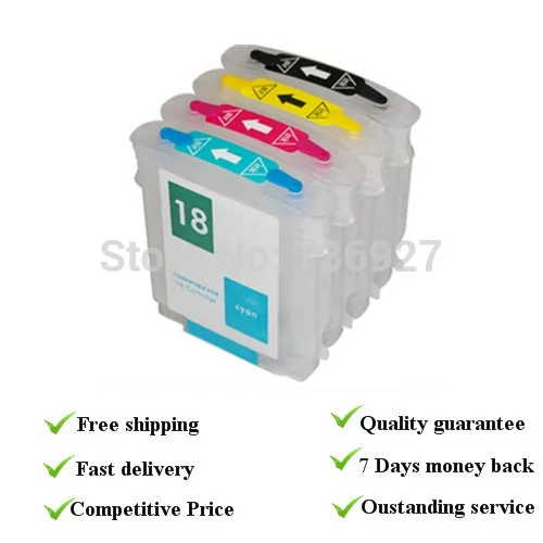 4PCS empty refill cartridge suit for 5300 5400 series printer ,suit for hp #18 with permanent chips
4PCS empty refill cartridge suit for 5300 5400 series printer ,suit for hp #18 with permanent chips