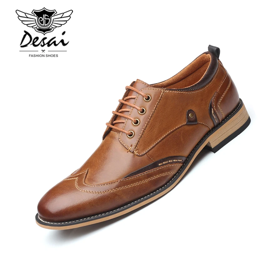 Desai New 2019 Men Dress Shoes Big Size 40-50 Man Business Shoes Genuine Leather Male Lace-Up Formal Shoes Spring/Autumn S086
Desai New 2019 Men Dress Shoes Big Size 40-50 Man Business Shoes Genuine Leather Male Lace-Up Formal Shoes Spring/Autumn S086