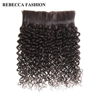 Rebecca No Weft Peruvian Remy Human Hair Crochet Braids Bulk 4 Pcs Jerry Curl Bulk Human Hair For Braiding Natural Color
Rebecca No Weft Peruvian Remy Human Hair Crochet Braids Bulk 4 Pcs Jerry Curl Bulk Human Hair For Braiding Natural Color