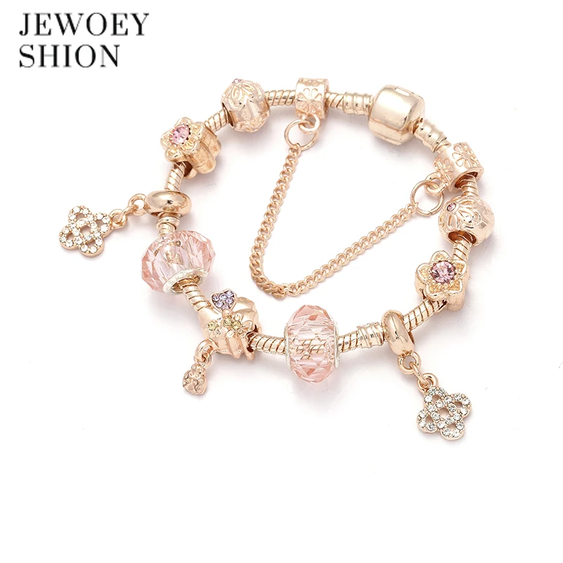 JEWOEY SHION Fashion jewelry high-end custom authentic rosegold chain with small flower pendant Popular Charm Bracelet for women
JEWOEY SHION Fashion jewelry high-end custom authentic rosegold chain with small flower pendant Popular Charm Bracelet for women