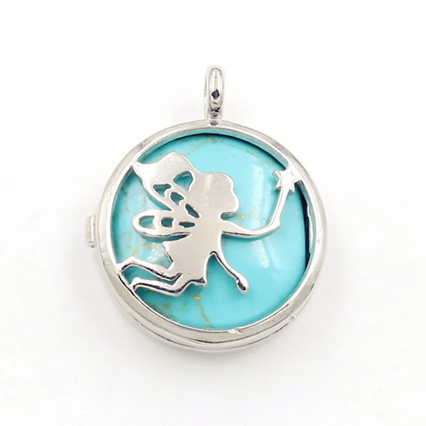 FYJS Unique Silver Plated Locket Hollow Fairy Green Turquoises Stone Pendant Trendy Jewelry
FYJS Unique Silver Plated Locket Hollow Fairy Green Turquoises Stone Pendant Trendy Jewelry