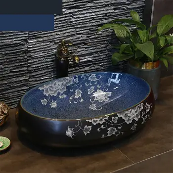 Ceramic Art Basin sink bowl Washbasin European Simple Toilet Marble oval ceramic Wash basin bathroom sink
Ceramic Art Basin sink bowl Washbasin European Simple Toilet Marble oval ceramic Wash basin bathroom sink