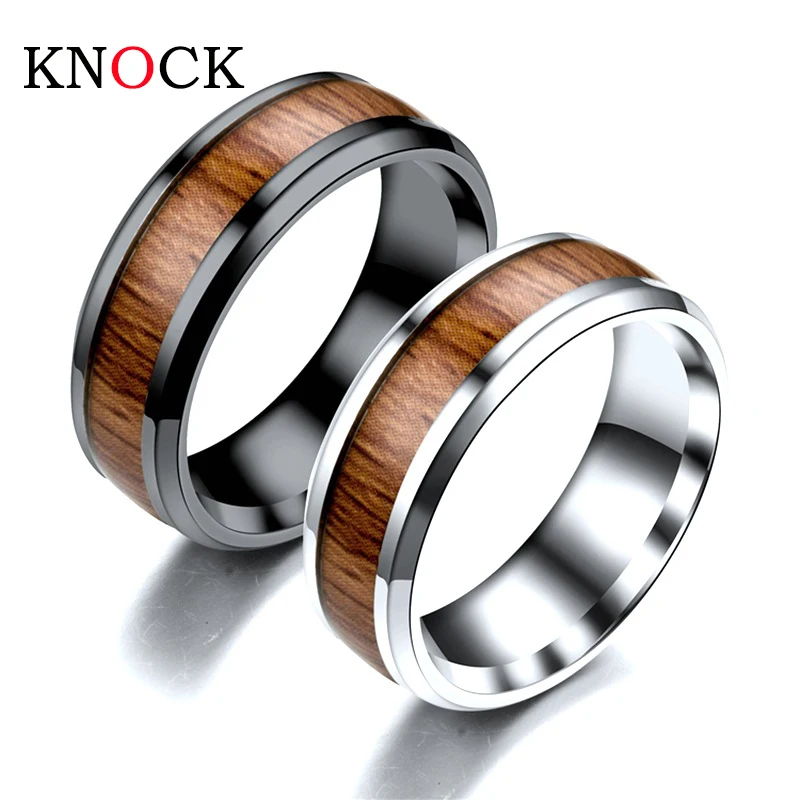 KNOCK Nature Koa Padauk Wood Inlay 316 L 8mm Stainless Steel Men Women Wedding Ring Polished Comfort Jewelry
KNOCK Nature Koa Padauk Wood Inlay 316 L 8mm Stainless Steel Men Women Wedding Ring Polished Comfort Jewelry