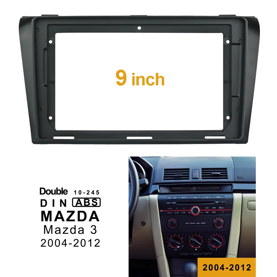 2-1Din Car DVD Frame Audio Fitting Adaptor Dash Trim Kits Facia Panel 9 inch For Mazda3 Alexa 2004-2011 Double Din Radio Player
2-1Din Car DVD Frame Audio Fitting Adaptor Dash Trim Kits Facia Panel 9 inch For Mazda3 Alexa 2004-2011 Double Din Radio Player