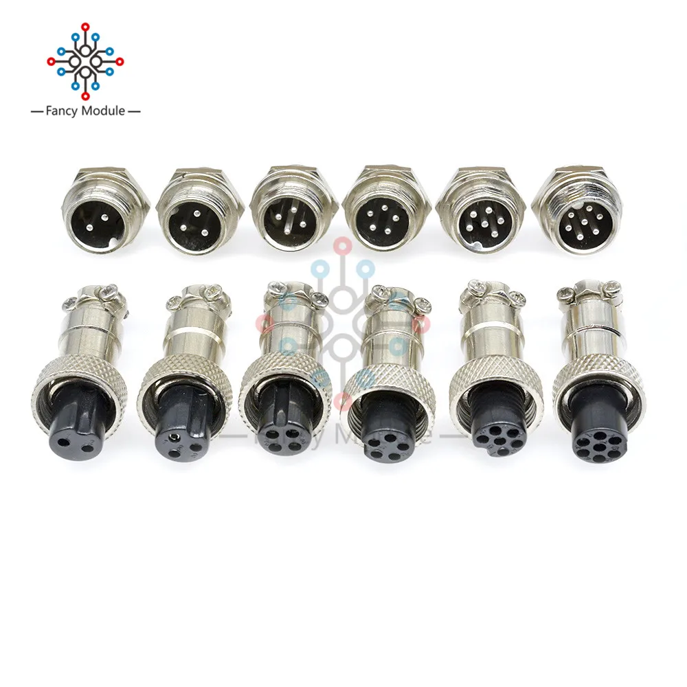 1set GX12 2/3/4/5/6/7Pin 12mm Aviation Plug Male + Female Socket Connector Screw Plug Thread Electrical Supplies Circular Socket
1set GX12 2/3/4/5/6/7Pin 12mm Aviation Plug Male + Female Socket Connector Screw Plug Thread Electrical Supplies Circular Socket
