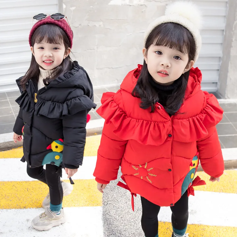 2018 New Baby Girls Winter Warm Hooded Padded Coat Fashion Little Girls Flouncing Decor Thicken Tops Outerwears 3~8 Year
2018 New Baby Girls Winter Warm Hooded Padded Coat Fashion Little Girls Flouncing Decor Thicken Tops Outerwears 3~8 Year