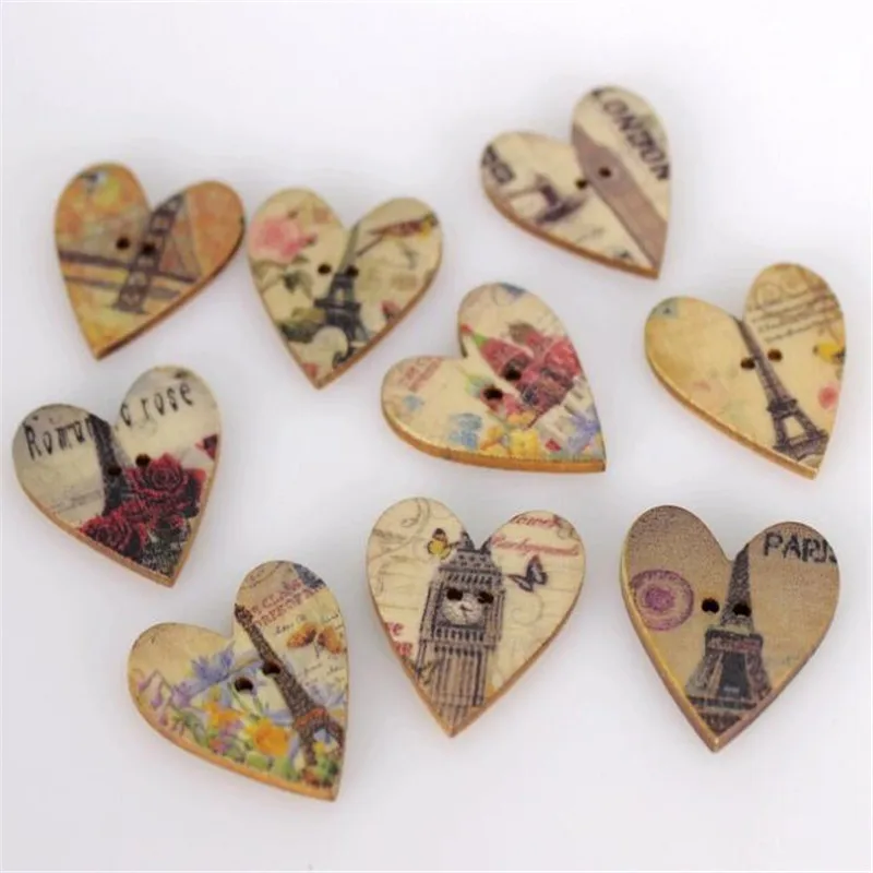 20PCS The Eiffel Tower fashion wooden buttons decorative sewing buttons heart-shaped hole 2 random blend Free shipping
20PCS The Eiffel Tower fashion wooden buttons decorative sewing buttons heart-shaped hole 2 random blend Free shipping