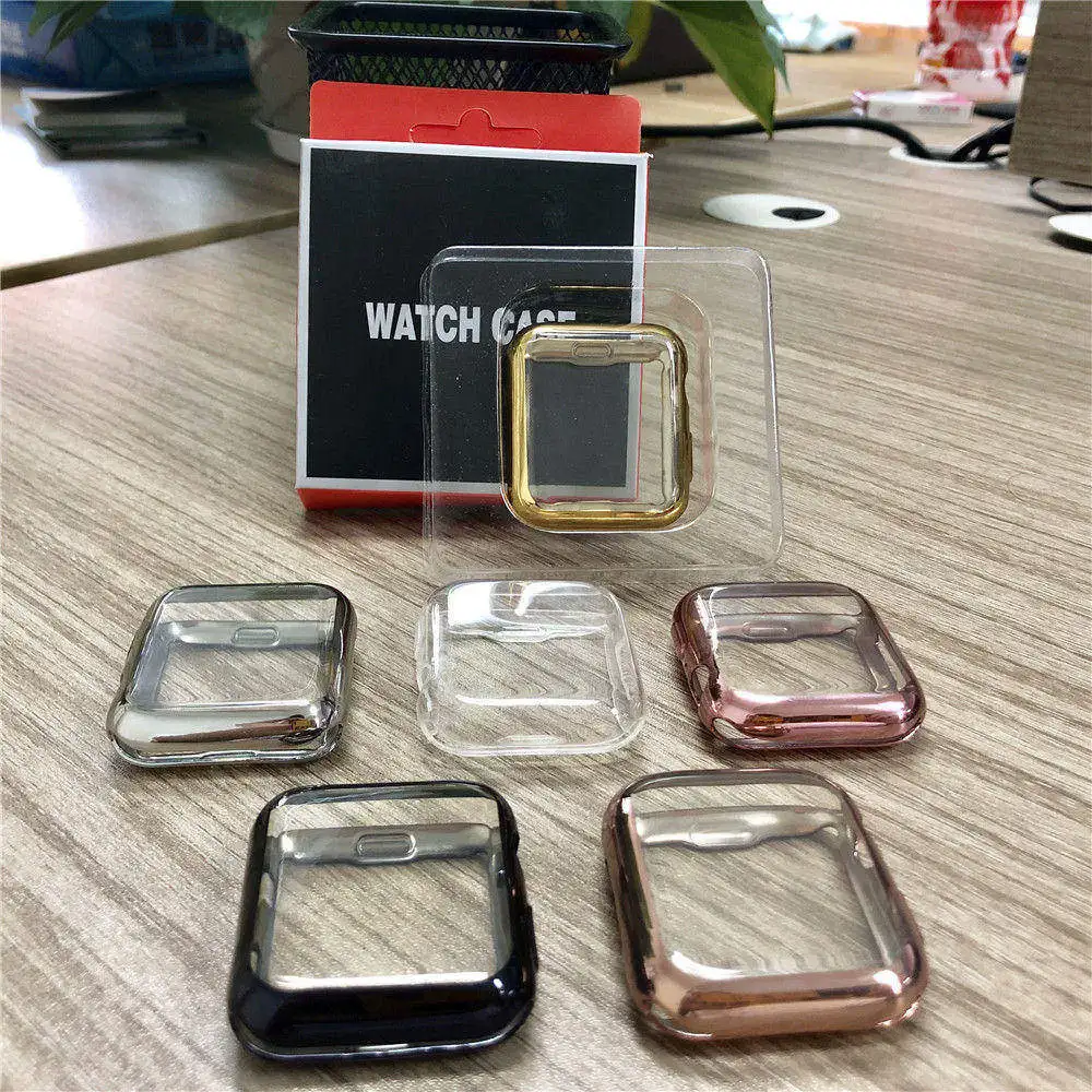 Soft Plating TPU Scratch Proof Watch Protector Cover For Apple Watch Series 5 4 3 2 1 44/40/42/38mm Full Protective Cases Bumper
Soft Plating TPU Scratch Proof Watch Protector Cover For Apple Watch Series 5 4 3 2 1 44/40/42/38mm Full Protective Cases Bumper