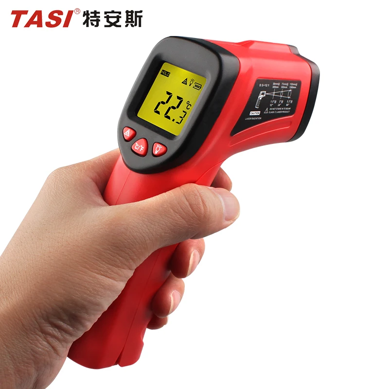 TASI TA8202 Mini Handheld Infrared Thermometer -50 C~580 C Non-contact Temperature Meter Data Hold Backlight
TASI TA8202 Mini Handheld Infrared Thermometer -50 C~580 C Non-contact Temperature Meter Data Hold Backlight