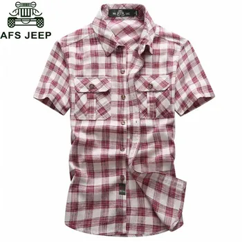 Brand Clothing 2018 Summer Plaid Shirt Men Short Sleeve Military Casual Loose Men Shirt Big Size 5XL Cotton Shirts Camisa Hombre
Brand Clothing 2018 Summer Plaid Shirt Men Short Sleeve Military Casual Loose Men Shirt Big Size 5XL Cotton Shirts Camisa Hombre