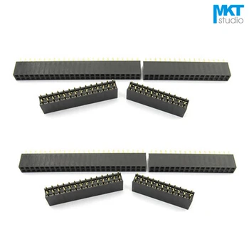 100Pcs 2.54mm Pitch Double Row Straight Pins 8.5mm Female PTH Pin Header For Arduino 2x11P 2x12P 2x13P 2x14P 2x15P
100Pcs 2.54mm Pitch Double Row Straight Pins 8.5mm Female PTH Pin Header For Arduino 2x11P 2x12P 2x13P 2x14P 2x15P
