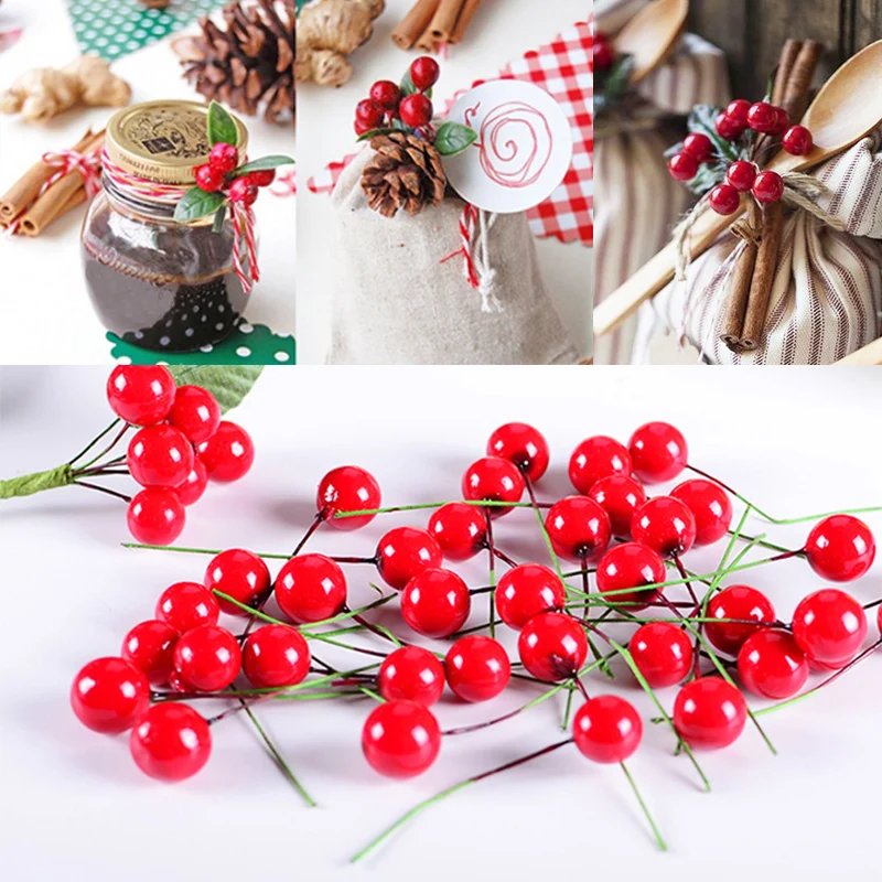 DIY Festival Supplies Home Christmas Supplies Popular cherry 100pcs/Pack Red Holly Berry Christmas Garden Decorations Artificial
DIY Festival Supplies Home Christmas Supplies Popular cherry 100pcs/Pack Red Holly Berry Christmas Garden Decorations Artificial