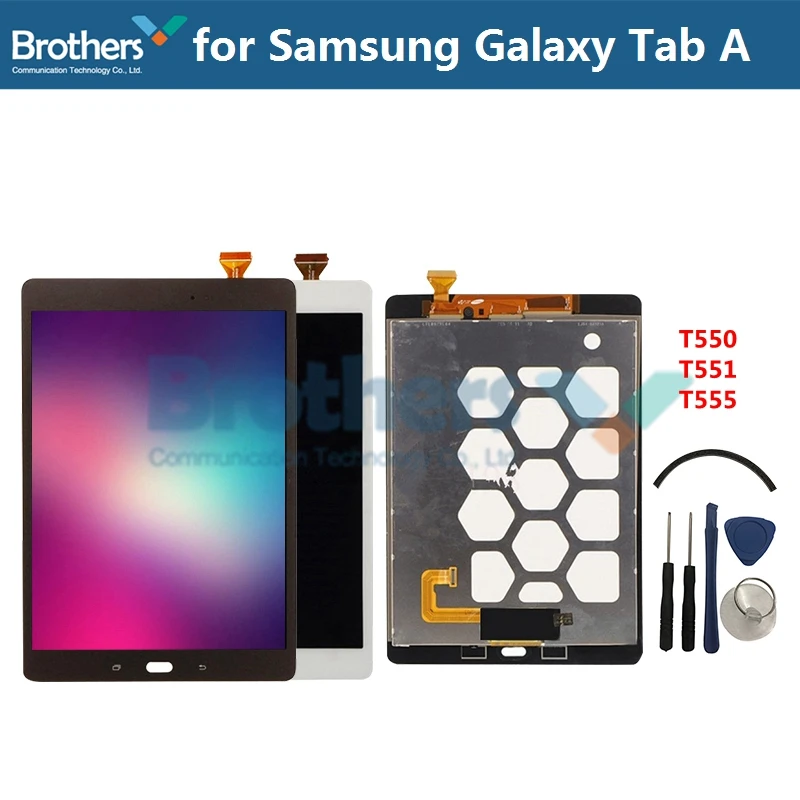Tablet LCD Assembly For Samsung Galaxy Tab A 9.7 SM-T550 T550N T555 Panel LCD Combo Display With Touch Screen Digitizer Glass
Tablet LCD Assembly For Samsung Galaxy Tab A 9.7 SM-T550 T550N T555 Panel LCD Combo Display With Touch Screen Digitizer Glass