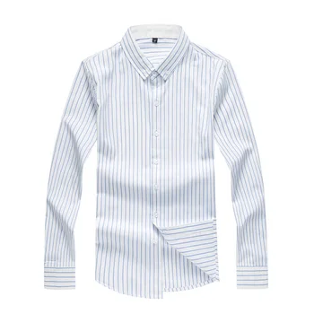 2019 New Fashion Simple Design Long Sleeved Striped Shirt Slim Fit Male Social Cotton Business Work Dress Shirt 4XL 5XL 6XL 7XL
2019 New Fashion Simple Design Long Sleeved Striped Shirt Slim Fit Male Social Cotton Business Work Dress Shirt 4XL 5XL 6XL 7XL