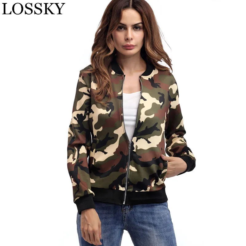 Camouflage Print Bomber Jacket Women Camo Zipper Retro Coat Spring 2019 Autumn Long Sleeve Plus Size Short Biker Jackets Female
Camouflage Print Bomber Jacket Women Camo Zipper Retro Coat Spring 2019 Autumn Long Sleeve Plus Size Short Biker Jackets Female