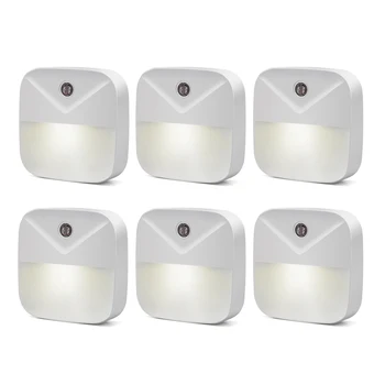 6PCs LED Night Light Mini Auto Light Sensor Control EU US Plug LED Night Lamp For Kids Bedroom Bedside Lamp
6PCs LED Night Light Mini Auto Light Sensor Control EU US Plug LED Night Lamp For Kids Bedroom Bedside Lamp
