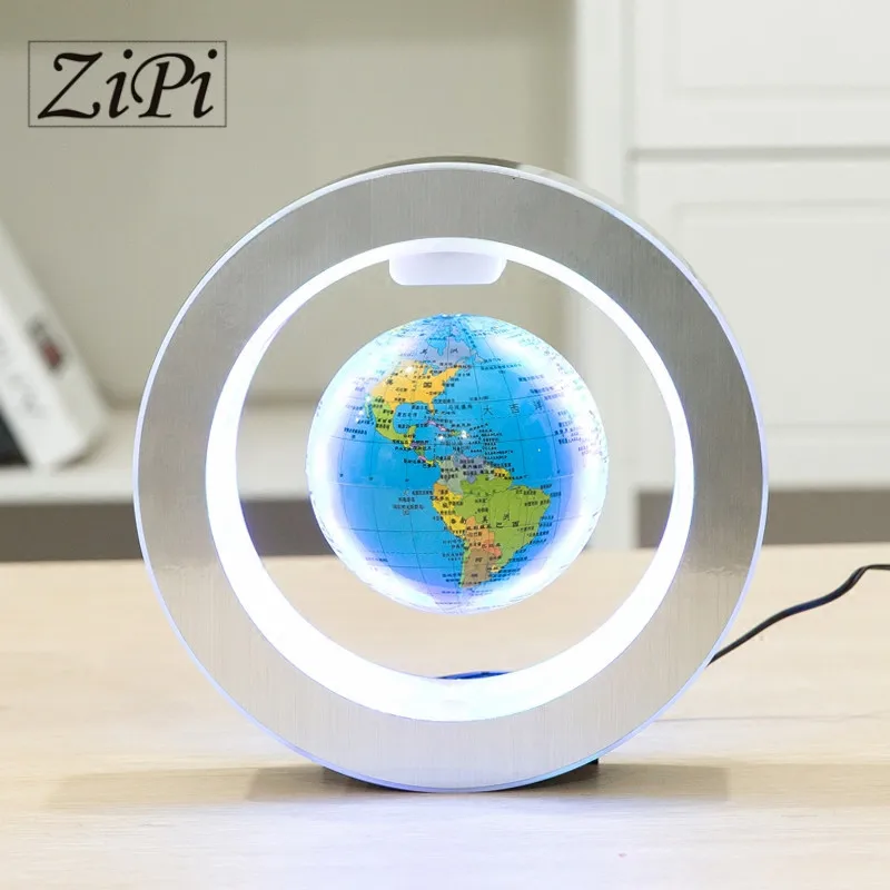 

4inches Levitation Floating Globe LED colorful Rotating Magnetic Mysteriously Suspended World Map Home Decoration Crafts Gifts