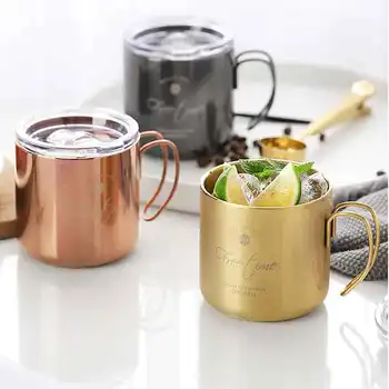 400ml Coffee Mug for Tea Mug Milk Cup With Lid Mugs for Kids Handgrip Coffee Cups Stainless Steel Cups Black Cooper funny mugs
400ml Coffee Mug for Tea Mug Milk Cup With Lid Mugs for Kids Handgrip Coffee Cups Stainless Steel Cups Black Cooper funny mugs