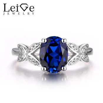 LeiGe Jewelry Sapphire Wedding Rings September Birthstone Rings Oval Cut Blue Gems Ring Real 925 Sterling Silver Gifts for Girls
LeiGe Jewelry Sapphire Wedding Rings September Birthstone Rings Oval Cut Blue Gems Ring Real 925 Sterling Silver Gifts for Girls