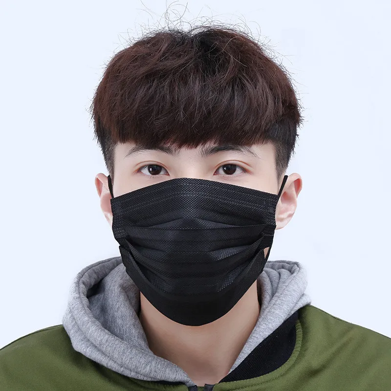 10pcs/pack Black Non Woven Disposable Face Masks Tools Medical Earloop Activated Carbon Anti-Dust Surgical Various Occasions
10pcs/pack Black Non Woven Disposable Face Masks Tools Medical Earloop Activated Carbon Anti-Dust Surgical Various Occasions