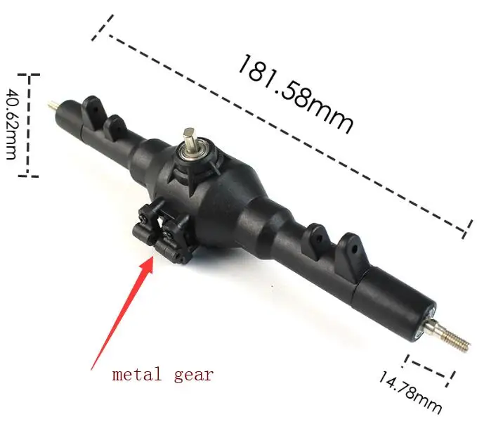Wltoys 12428 12428-A 12428-B 12428-C 12423 RC Car Spare Parts upgrade front and rear axles (metal gears)
Wltoys 12428 12428-A 12428-B 12428-C 12423 RC Car Spare Parts upgrade front and rear axles (metal gears)