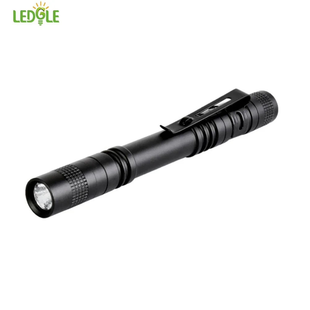 LEDGLE Compact Pen Light Mini Penlight Multi-functional Flashlight Tactical LED Torch with Clip, Battery Powered, Black
LEDGLE Compact Pen Light Mini Penlight Multi-functional Flashlight Tactical LED Torch with Clip, Battery Powered, Black