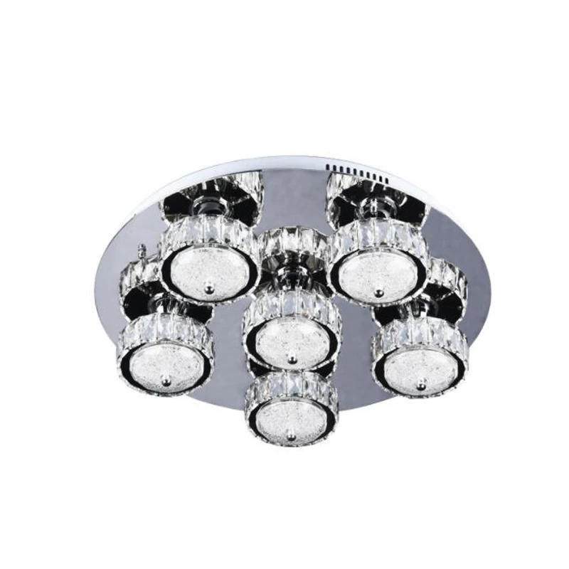 6 Lights Creative Crystal LED Ceiling Lamp Living Room 60W Luxury Lighting Bedroom Fixture AC110V 220V | Освещение