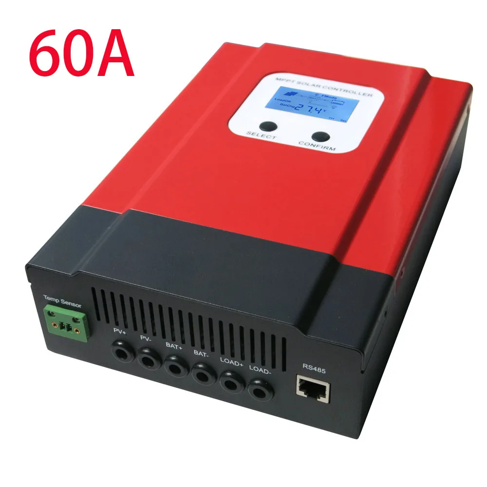 ESmart3 MPPT 60A Solar Controller 48V/36V/24V/12V Auto Back-light LCD Max 150VDC Input Energy Saving RS485 Port
ESmart3 MPPT 60A Solar Controller 48V/36V/24V/12V Auto Back-light LCD Max 150VDC Input Energy Saving RS485 Port