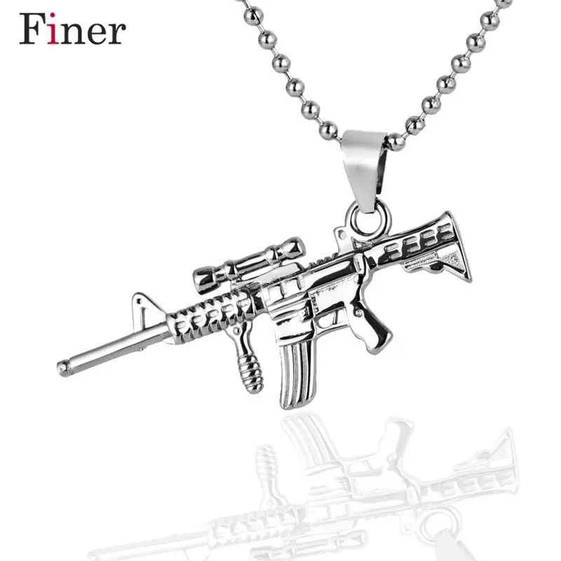 Punk Vintage Style Titanium Steel AK 47 Gun Pendant Necklace fo Men Rock Jewelry High Quality Never Fade
Punk Vintage Style Titanium Steel AK 47 Gun Pendant Necklace fo Men Rock Jewelry High Quality Never Fade