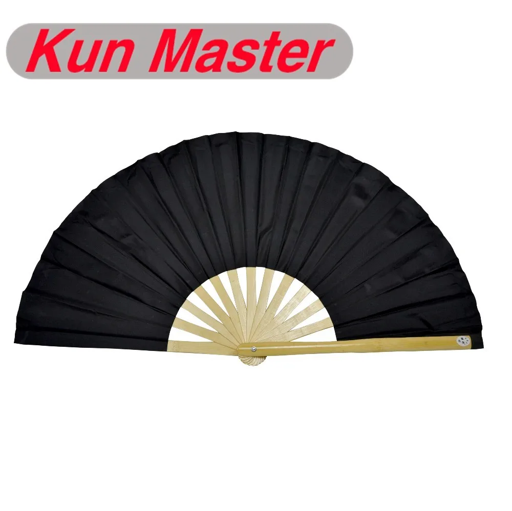 34 см бамбуковый чехол Kun Master Tai Chi Fan черная рамка натурального цвета | Спорт и