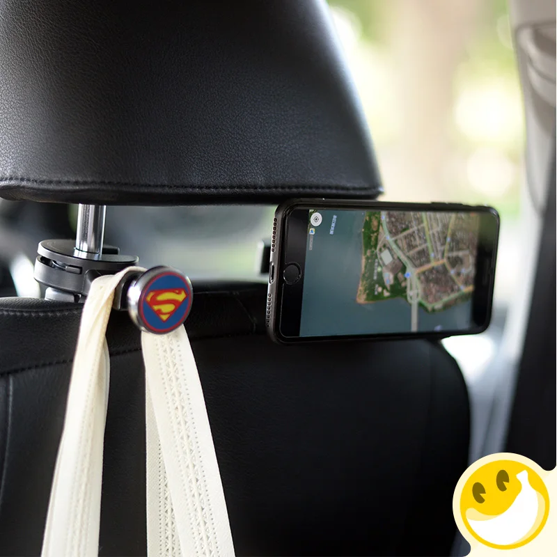 Multi-function Car Back Seat Headrest Hanger Holder Hooks Clips for Bag Purse Cloth Grocery phone holder Automobile Interior | Автомобили