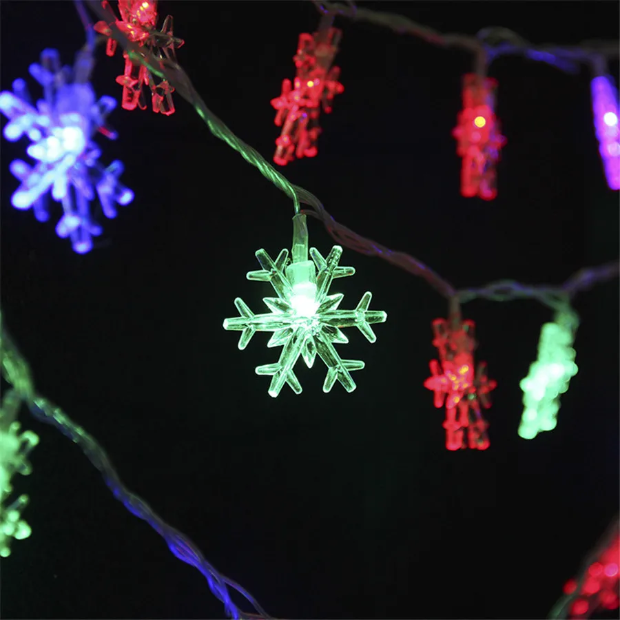 Coversage 10M 100 Leds Fairy String Garland Christmas Tree Curtain Snow Outdoor Decorative Curtain Lights Luces Led Navidad 6