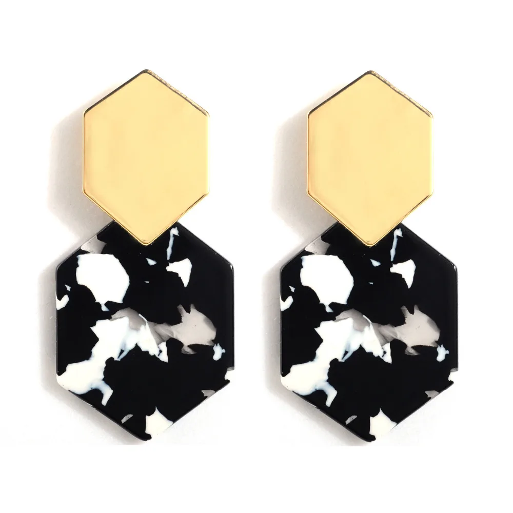 8Seasons Fashion Colorful Acrylic Statement Dangle Earring For Women Punk Style Geometric Polygon Alloy Drop Earring Jewelry
8Seasons Fashion Colorful Acrylic Statement Dangle Earring For Women Punk Style Geometric Polygon Alloy Drop Earring Jewelry