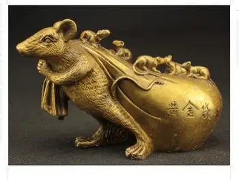 collecting OLD copper Elaborate Old crafts Brass Exquisite Chinese Brass Statue - Big Mouse Draging Big Gold Bag and Small Mice
collecting OLD copper Elaborate Old crafts Brass Exquisite Chinese Brass Statue - Big Mouse Draging Big Gold Bag and Small Mice