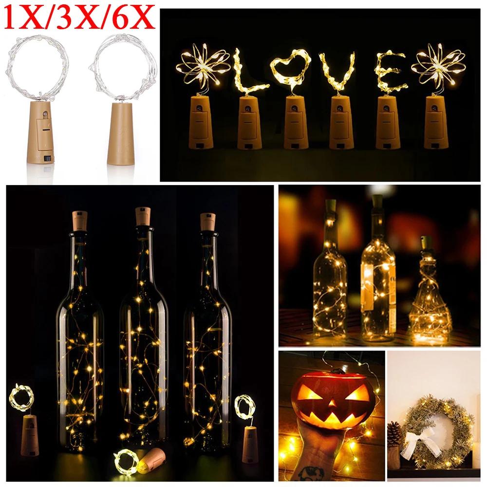 1/3/6 Pcs LED Bottle Cork Fairy String Lights Copper Wire LED Starry String Night Lights Party Wedding Home Decor D30
1/3/6 Pcs LED Bottle Cork Fairy String Lights Copper Wire LED Starry String Night Lights Party Wedding Home Decor D30